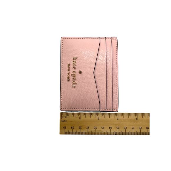 Kate Spade Pink Saffiano Leather Cardholder Wallet Excellent Condition - Picture 4 of 8
